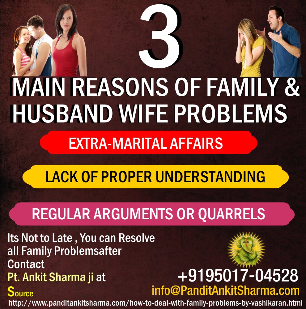 3 Main Reasons of Family and Husband Wife Problems